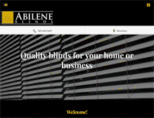 Tablet Screenshot of abileneblinds.com